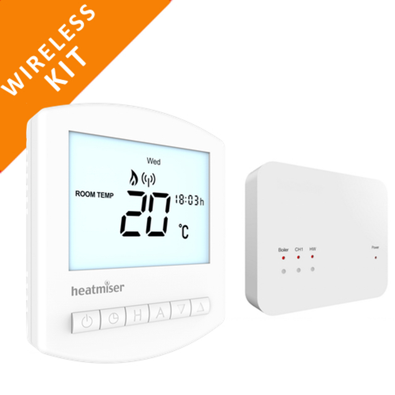 Programmable Wireless Thermostat Kit SlimlineRF Kit from Heatmiser