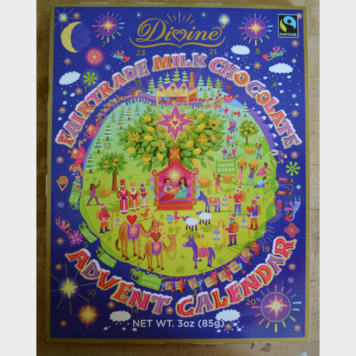 Divine Fair Trade Chocolate Advent Calendar Front