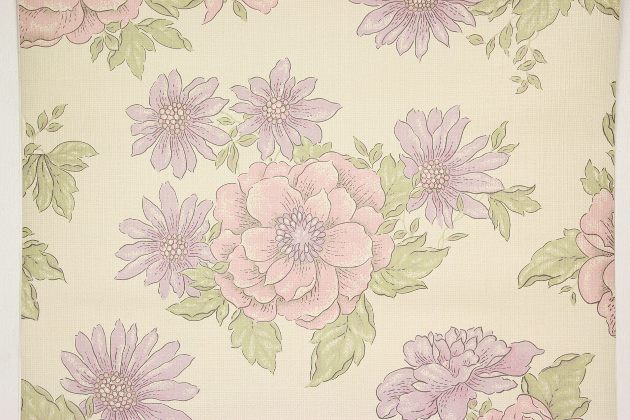 Purple Vintage Wallpaper - Green Wallpaper
