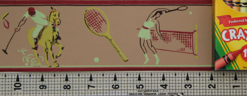 Duro Vintage Wallpaper Border Sports II