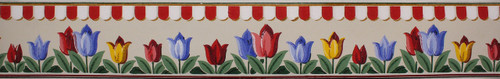 Duro Vintage Wallpaper Border Tulip