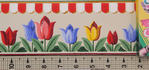 Duro Vintage Wallpaper Border Tulip