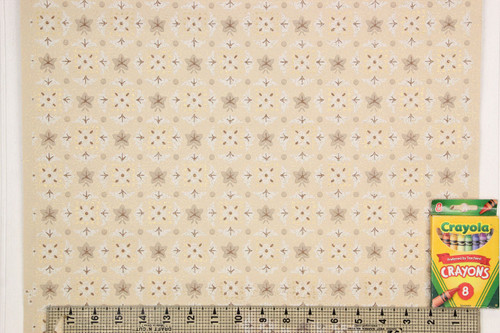 1950s Vintage Wallpaper Beige Geometric