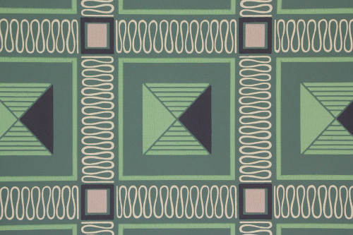 1950s Vintage Wallpaper Retro Green Squares