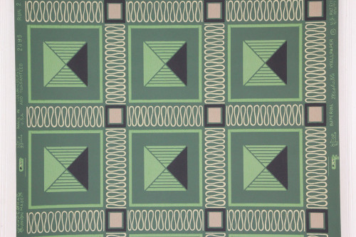 1950s Vintage Wallpaper Retro Green Squares
