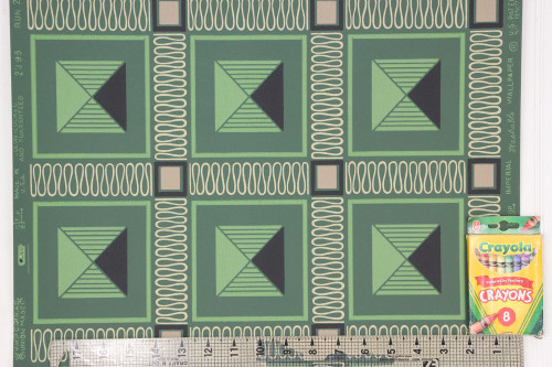 1950s Vintage Wallpaper Retro Green Squares