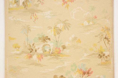 1920s Vintage Wallpaper Palm Trees