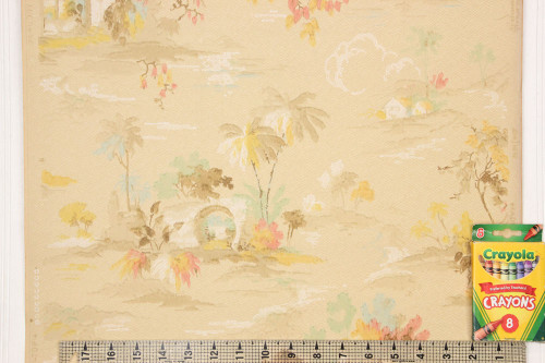 1920s Vintage Wallpaper Palm Trees
