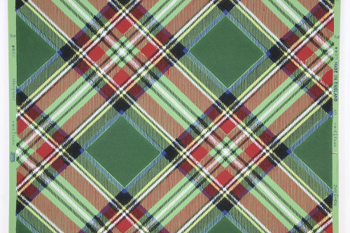 1950s Vintage Wallpaper Red Green Plaid