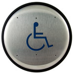 Bea 10PBR1 6" Handicap Push To Open Round Push Plate