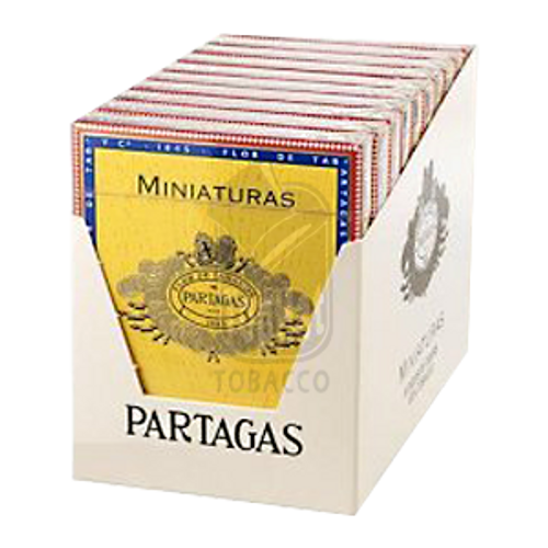 Partagas Miniatures Cigars - 3 1/4 x 26 (10 Tins of 8)