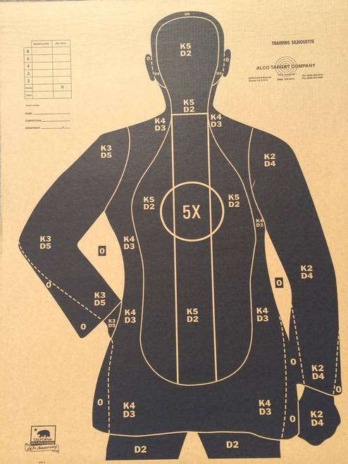 B-21X CDB Cardboard Target B-21X CDB Cardboard Target