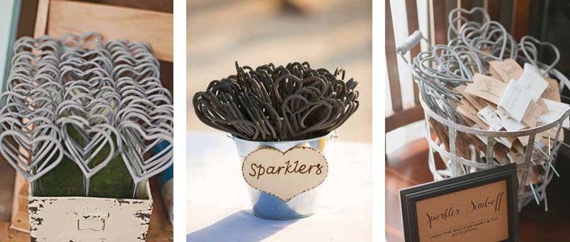 Heart Sparklers for your wedding reception Heart Sparklers for your wedding reception