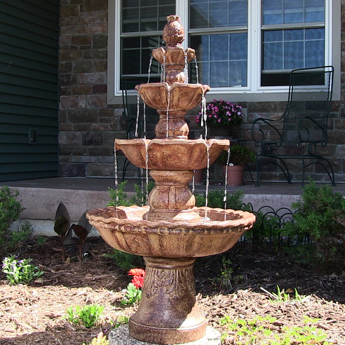 yard water fountain homemade sunnydaze 4tier pineapple outdoor water fountain earth 52 inch tall fountain 52 yard water fountain homemade sunnydaze 4tier pineapple outdoor water fountain earth 52 inch tall fountain 52