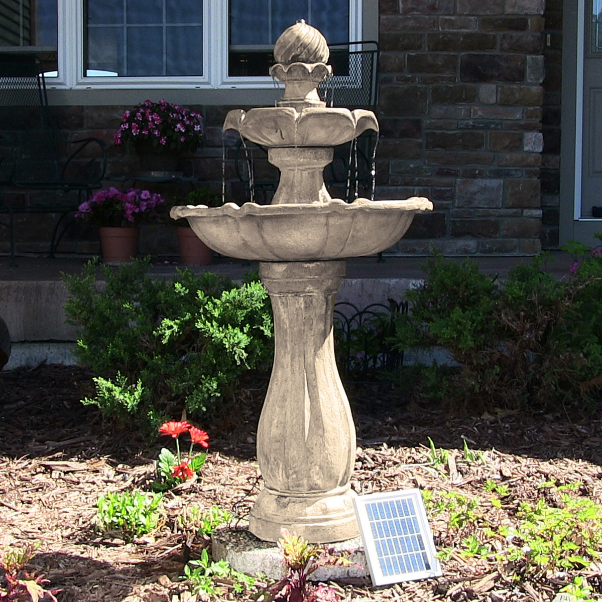 outdoor water fountains with lights outdoors sunnydaze 2tier arcade solar on demand outdoor water fountain with led light earth finish 45 inch tall 45 outdoor water fountains with lights outdoors sunnydaze 2tier arcade solar on demand outdoor water fountain with led light earth finish 45 inch tall 45