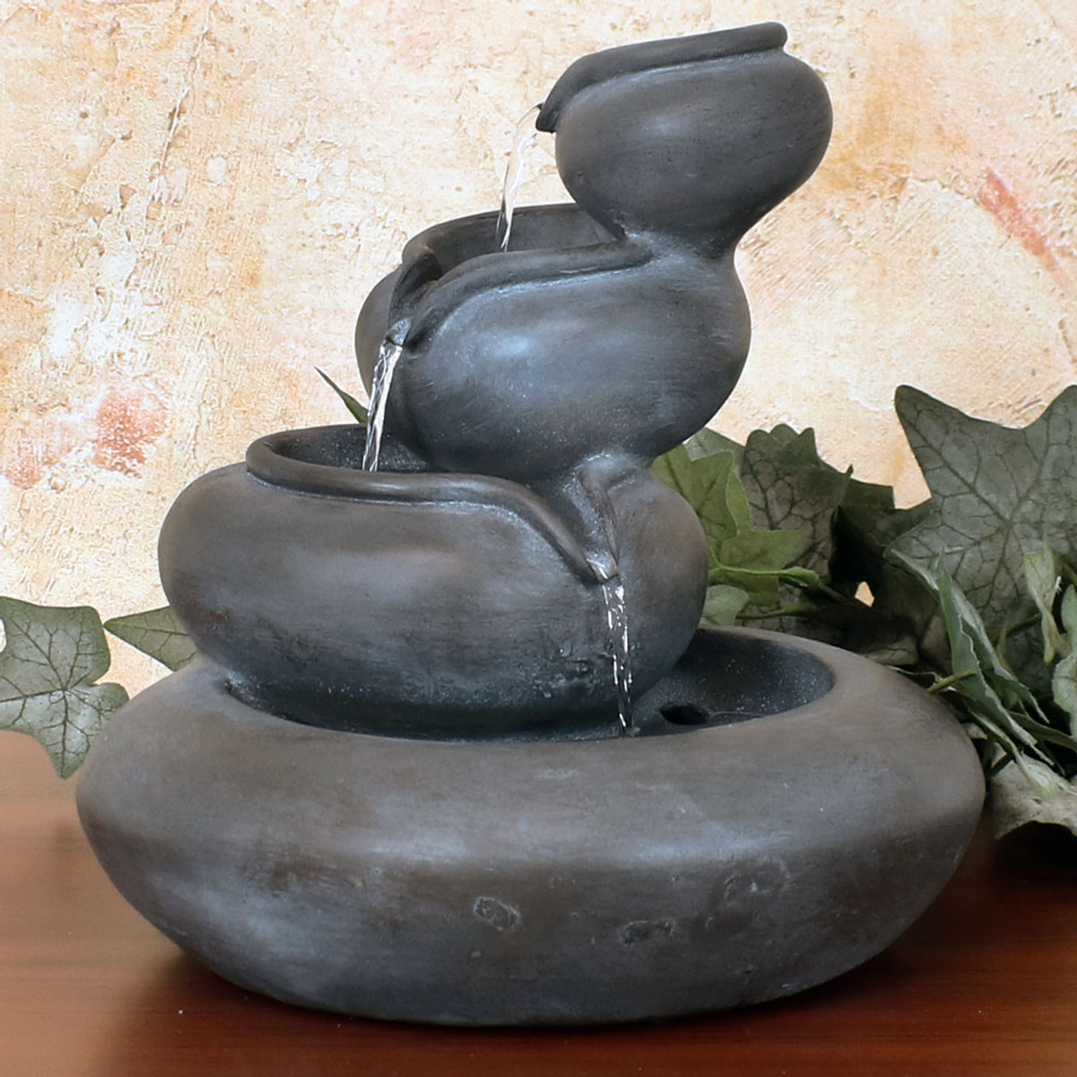 Sunnydaze 4-Tier Flowing Bowls Indoor Fountain – 9.5” Sunnydaze 4-Tier Flowing Bowls Indoor Fountain – 9.5”