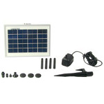 Sunnydaze Solar Pump and Solar Panel Kit With 6 Spray Heads, 79 GPH, 47-Inch Lift