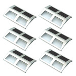 Stainless Steel Mounted Solar LED Light - Set of 6