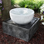 Sunnydaze Tropical Cyclone Outdoor Water Fountain, 14-Inch, Includes Submersible Electric Pump