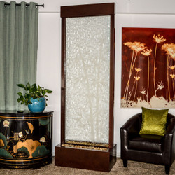 Bluworld Bamboo Etched Glass Gardenfall Fountain