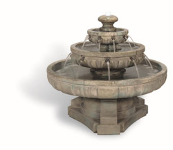 Large Regal Tiered Cast Stone Fountain by Henri Studio