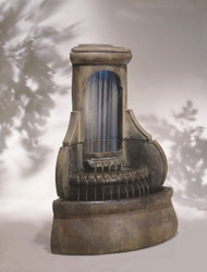 Beautiful Cast Stone Falling Diamonds Fountain by Henri Studio