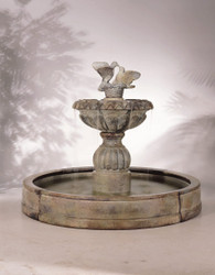Paloma Cascada in Valencia Cast Stone Fountain by Henri Studio