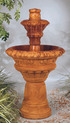 Valencia Two-Tier Cast Stone Fountain by Henri Studio