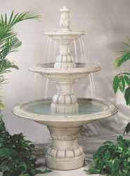 Large Contemporary Tiered Cast Stone Fountain by Henri Studio
