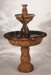 Small Tazza Cast Stone Tiered Fountain by Henri Studio
