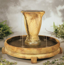 Overflowing Vase Cast Stone Fountain by Henri Studio