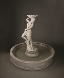 Cast Stone Lorelei in Valencia Fountain by Henri Studio