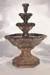 Henri Studio Cast Stone Grande Kensington Three-Tier Fountain