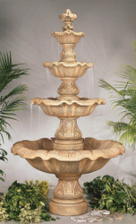Cast Stone Four Tier Renaissance Fountain by Henri Studio