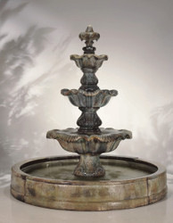 Grand Cast Stone Classical Finial in Valencia Fountain by Henri Studio