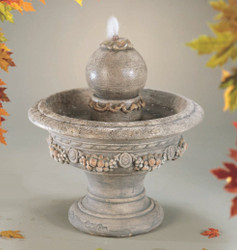 Roman Sphere Cast Stone Fountain by Henri Studio