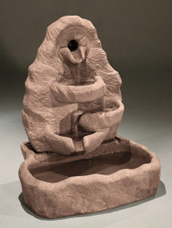 Small Multi-Spill Arch Cast Stone Fountain by Henri Studio