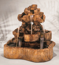 Indoor/Outdoor Cast Stone Medium Rock Falls Fountain by Henri Studio