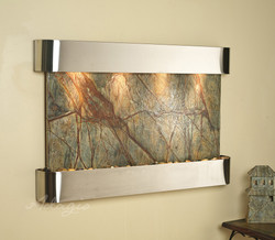 Stainless Steel with Brown Marble