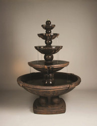 Henri Studio Cast Stone Spheres Five-Tier Fountain