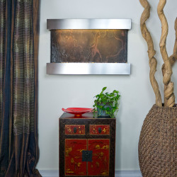Stainless Steel Horizon Falls Wall Fountain