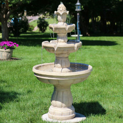 Three-Tier Outdoor Water Fountain