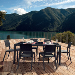 Miami Wickerlook Rectangle Dining Set 7 Piece