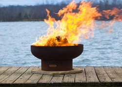Low Boy Wood Burning Fire Pit by Fire Pit Art
