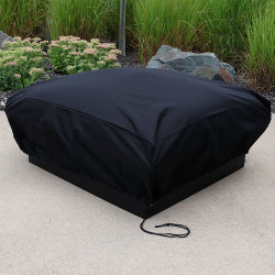 Sunnydaze Heavy Duty Square Fire Pit Cover, Color Options Available