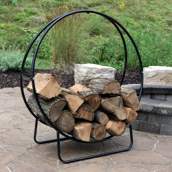 Sunnydaze Steel Firewood Log Hoop, Size and Color Options Available