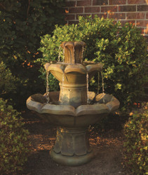 Henri Studio Cast Stone Montreux Two-Tier Water Fountain