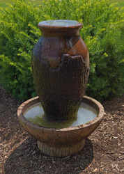 Henri Studio Cast Stone Cypress Urn Water Fountain