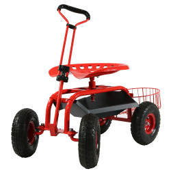 Two-Tone Red-Red with Dark Red Tire Rims