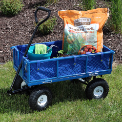 Blue Cart and Liner Outdoor